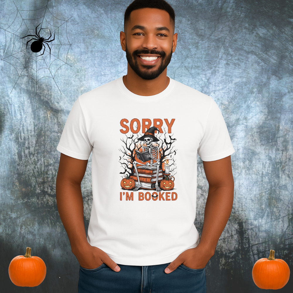 Sorry I'm Booked Halloween Shirt