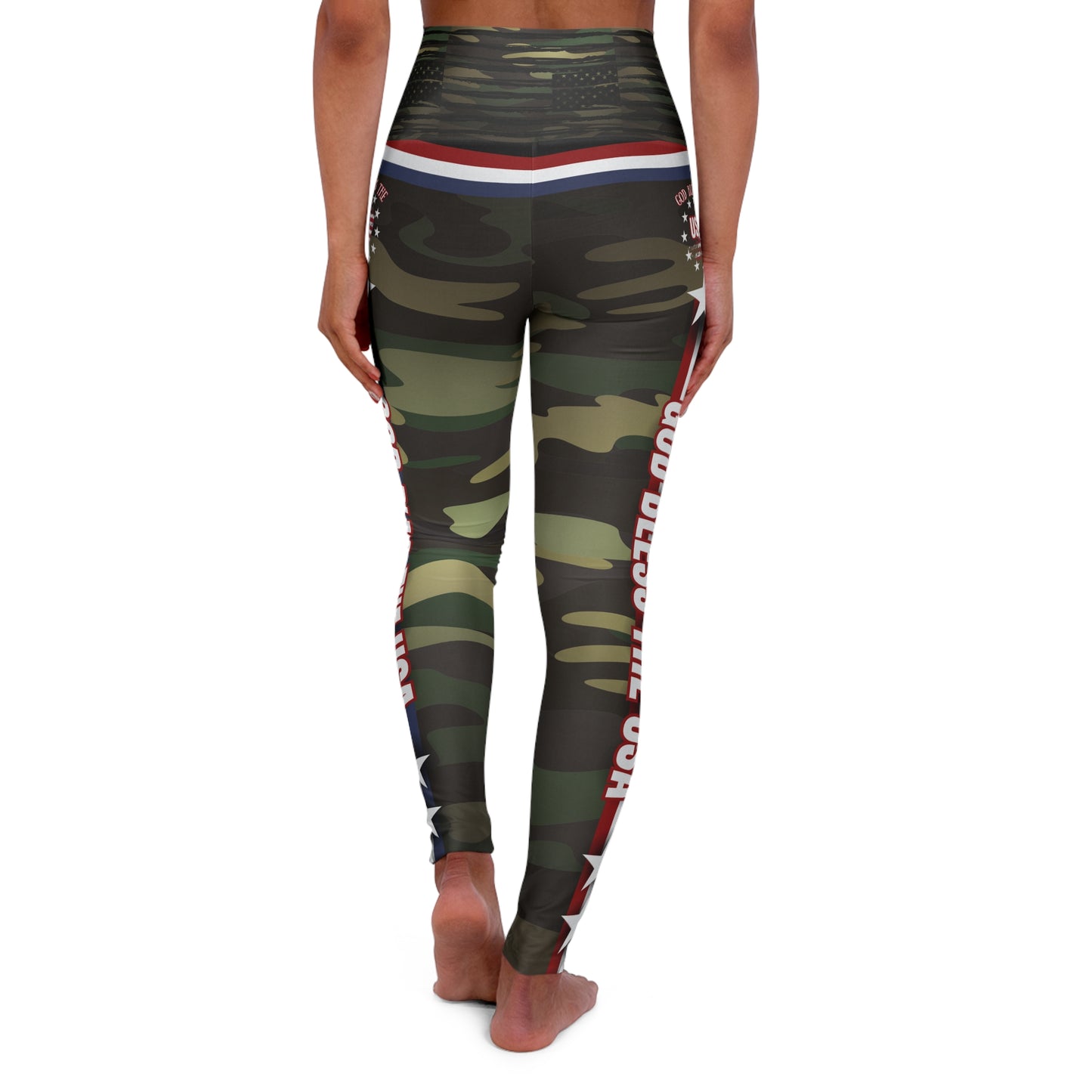 (TOP SELLER π₯) God Bless the USA Leggings Cameo