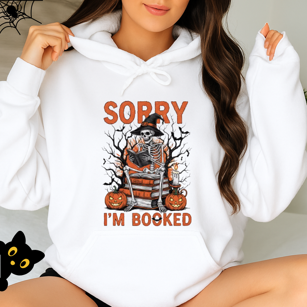 Sorry I'm Booked Halloween Shirt
