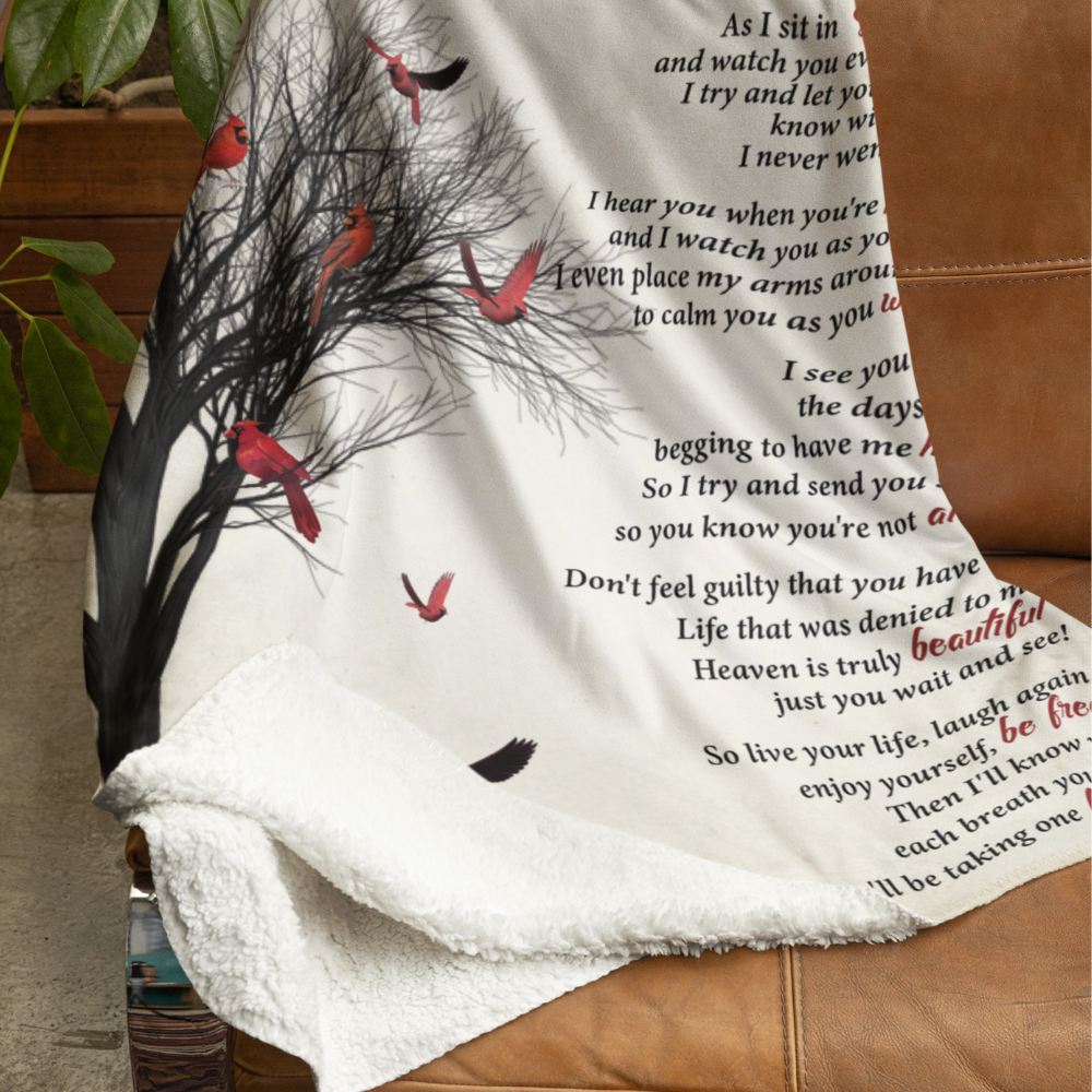 (TOP SELLER ๐ฅ) As I Sit In Heaven Memorial Blanket