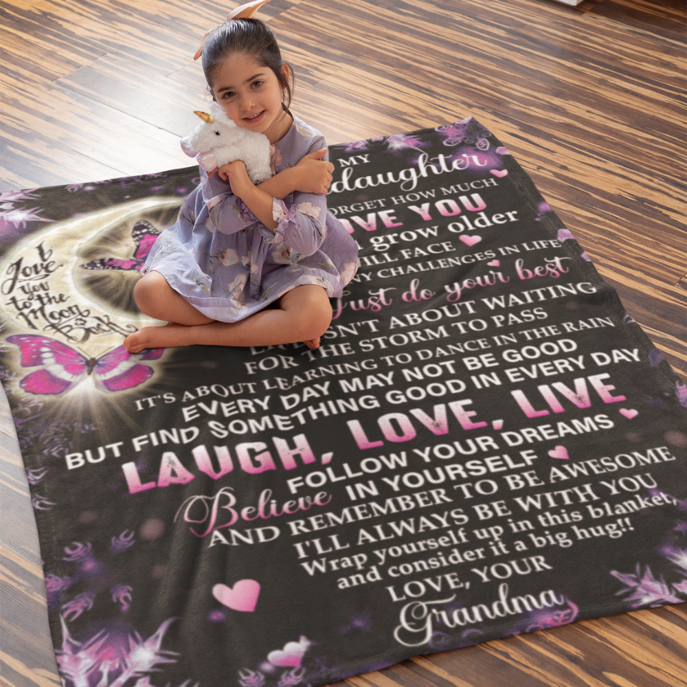 To My Granddaughter Blanket