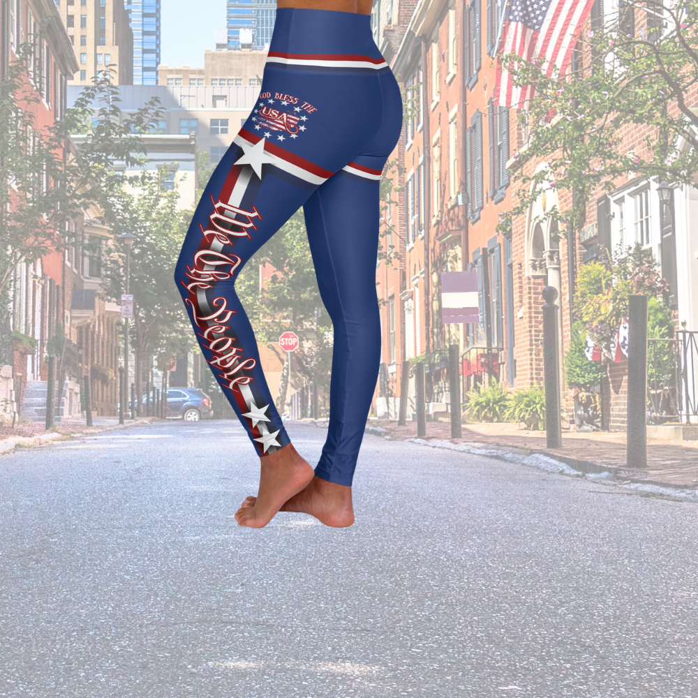 (TOP SELLER π₯) God Bless the USA Leggings