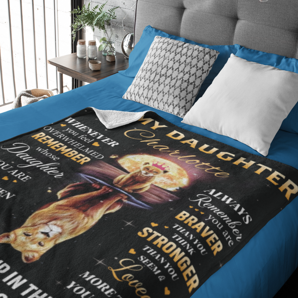 Personalized Daughter Blanket | Love Mom