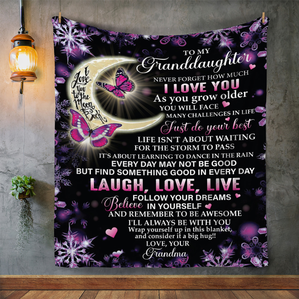 To My Granddaughter Blanket