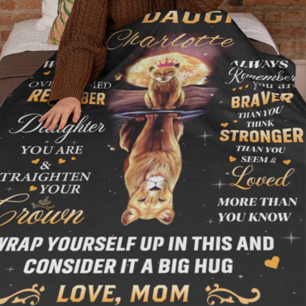 Personalized Daughter Blanket | Love Mom
