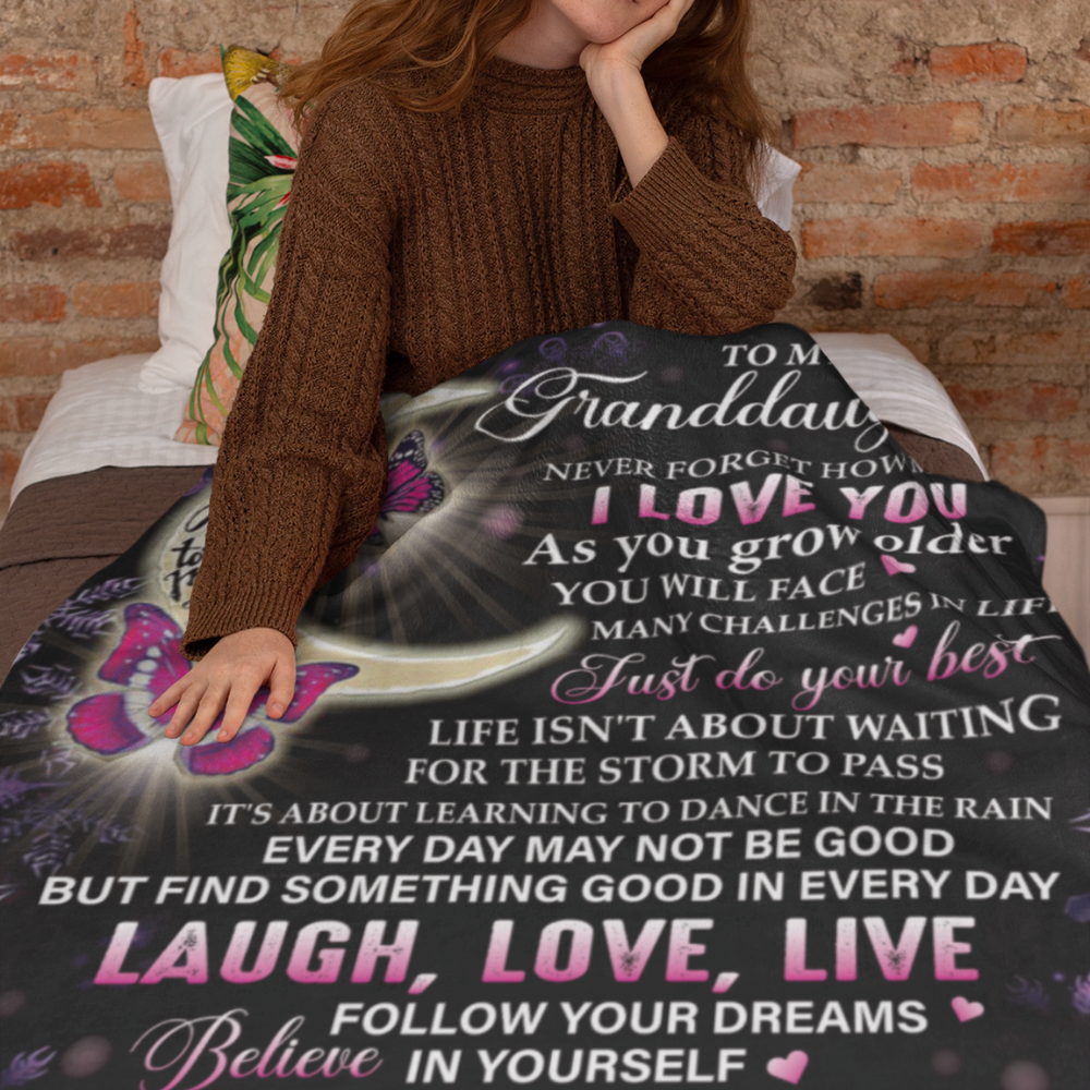To My Granddaughter Blanket