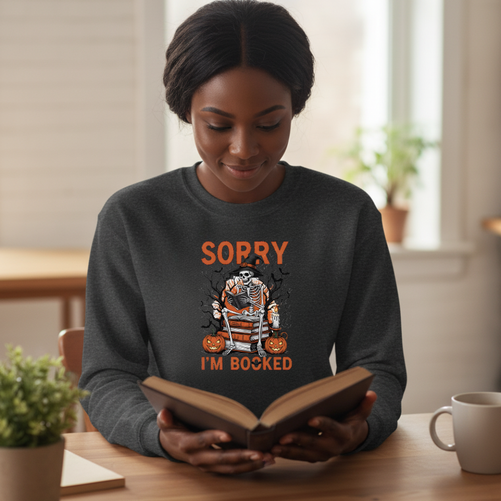 Sorry I'm Booked Halloween Shirt