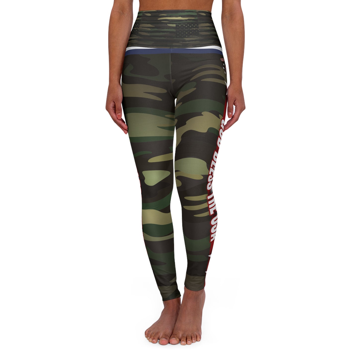 (TOP SELLER π₯) God Bless the USA Leggings Cameo