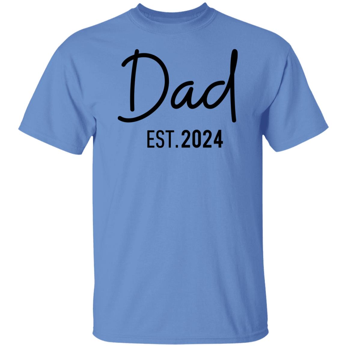 (TOP SELLER ๐ฅ) Dad Est. (Year) T-Shirt - Black Design