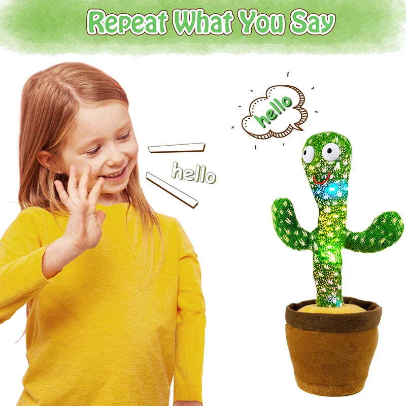 Animated Dancing & Talking Cactus β Fun Interactive Plush