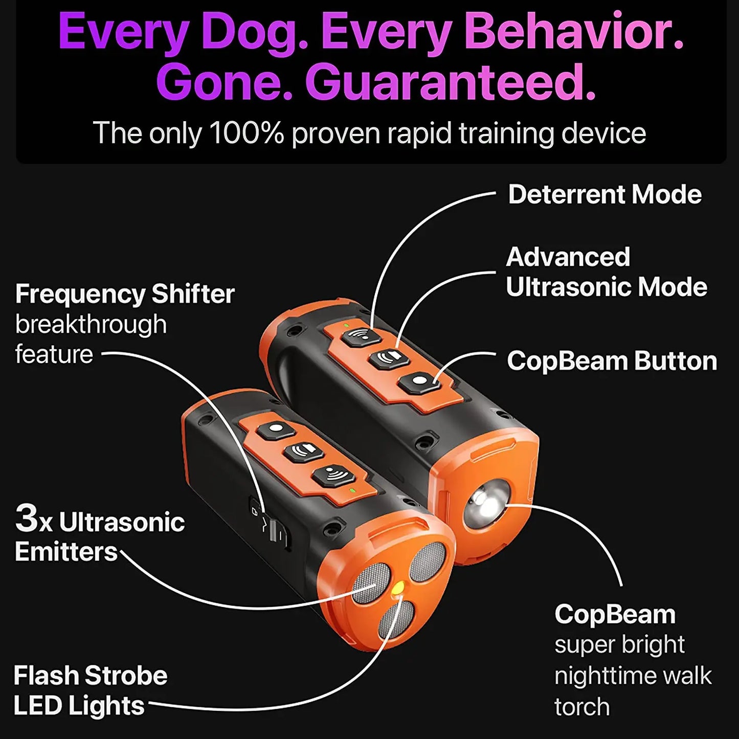 Ultrasonic Dog Trainer & Repeller โ Effective & Safe