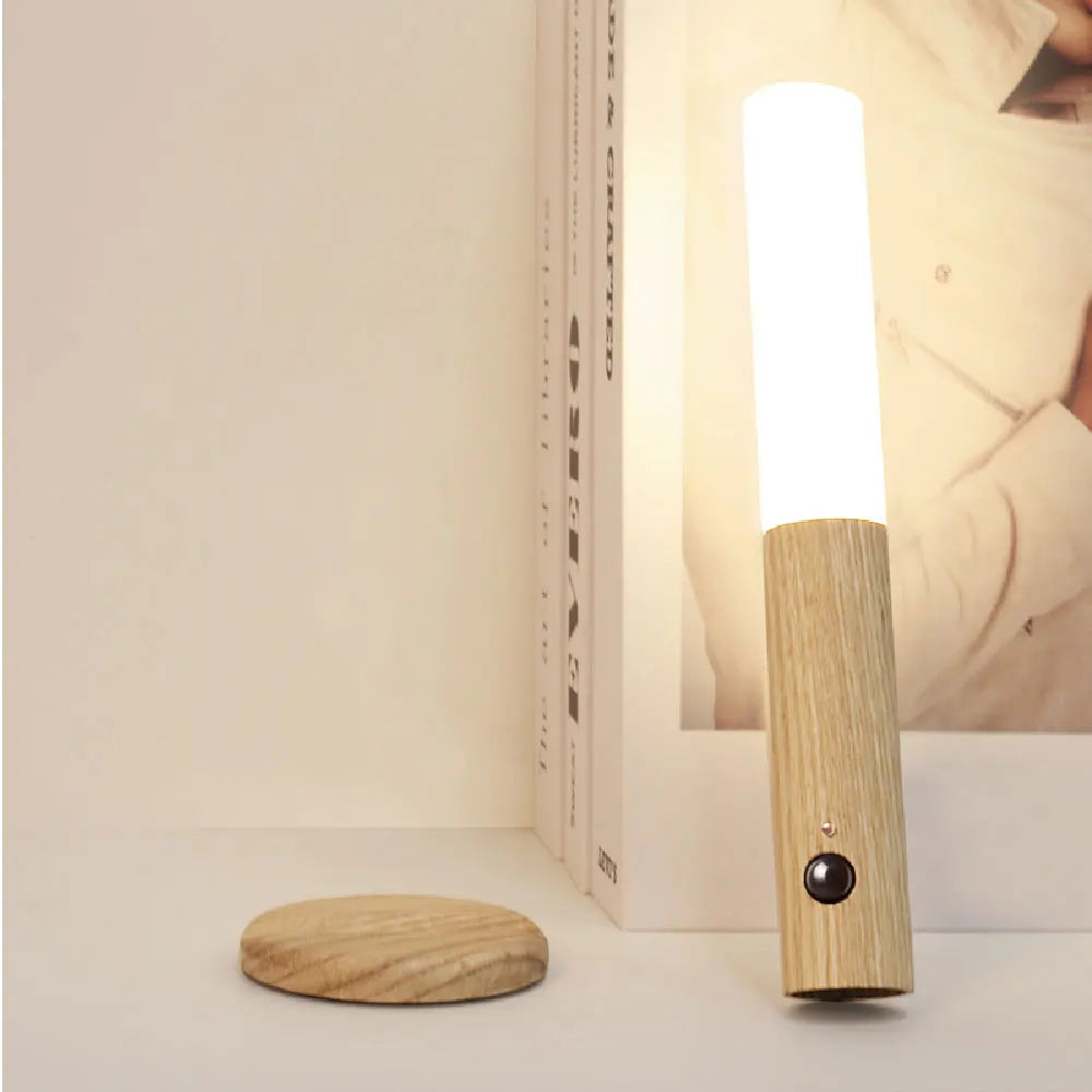 Minimalist LED Wooden Night Light β USB Powered
