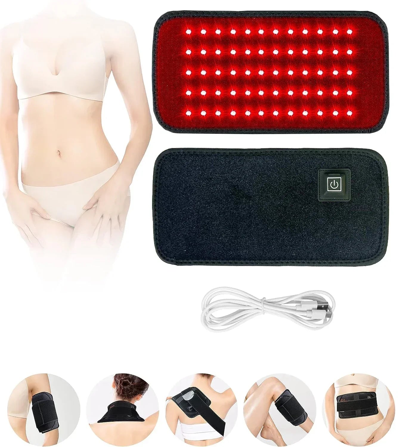 Advanced Infrared & Red Light Therapy Belt β Pain Relief