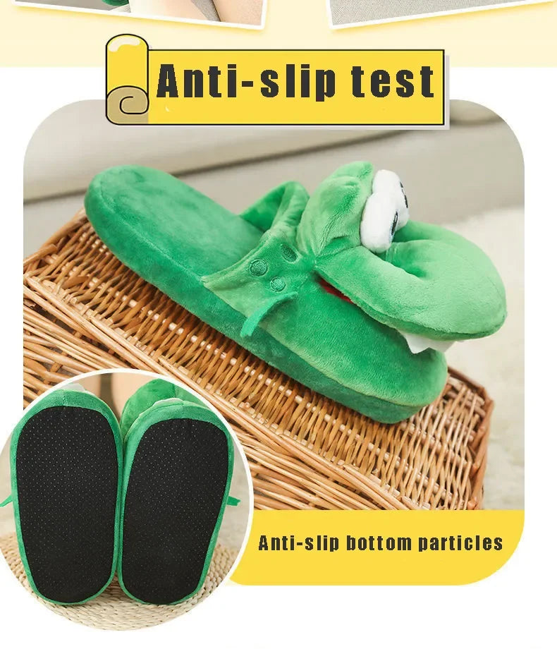 Adorable Cartoon Crocodile Slippers β Cozy & Fun
