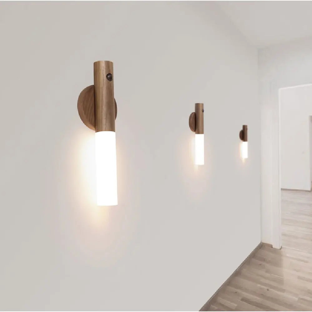 Minimalist LED Wooden Night Light β USB Powered