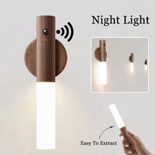 Minimalist LED Wooden Night Light β USB Powered