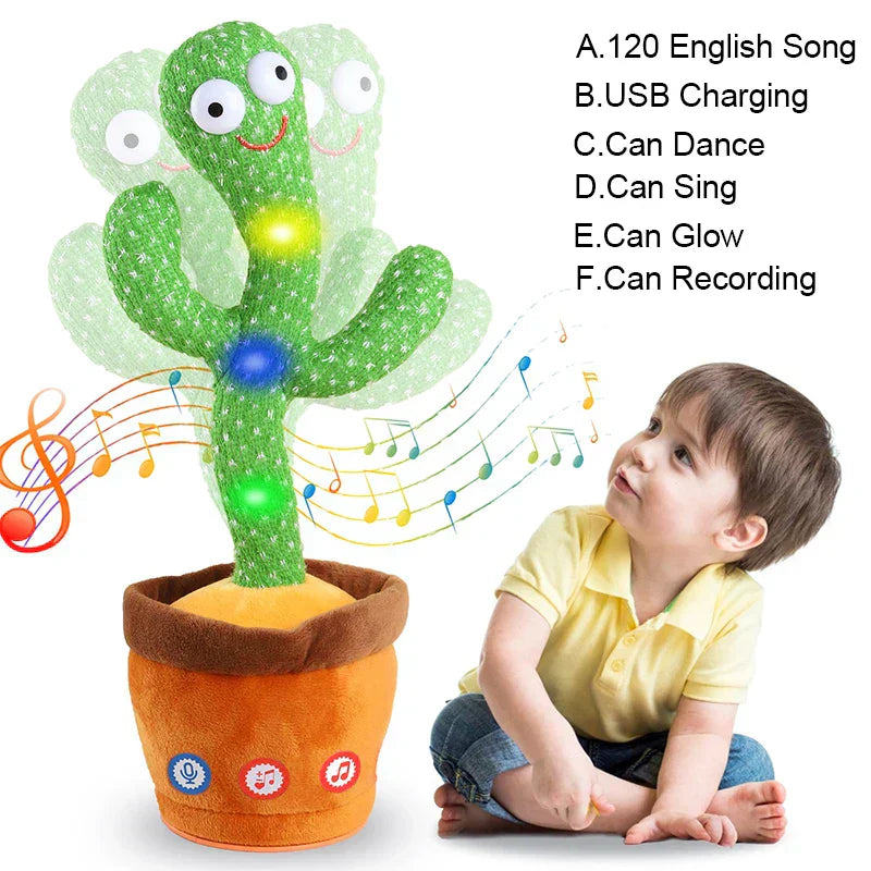 Animated Dancing & Talking Cactus β Fun Interactive Plush