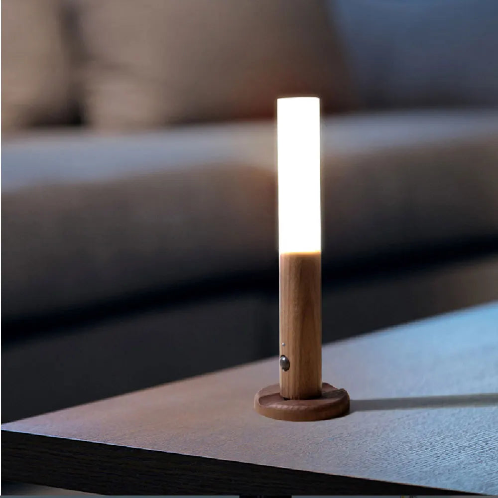 Minimalist LED Wooden Night Light β USB Powered