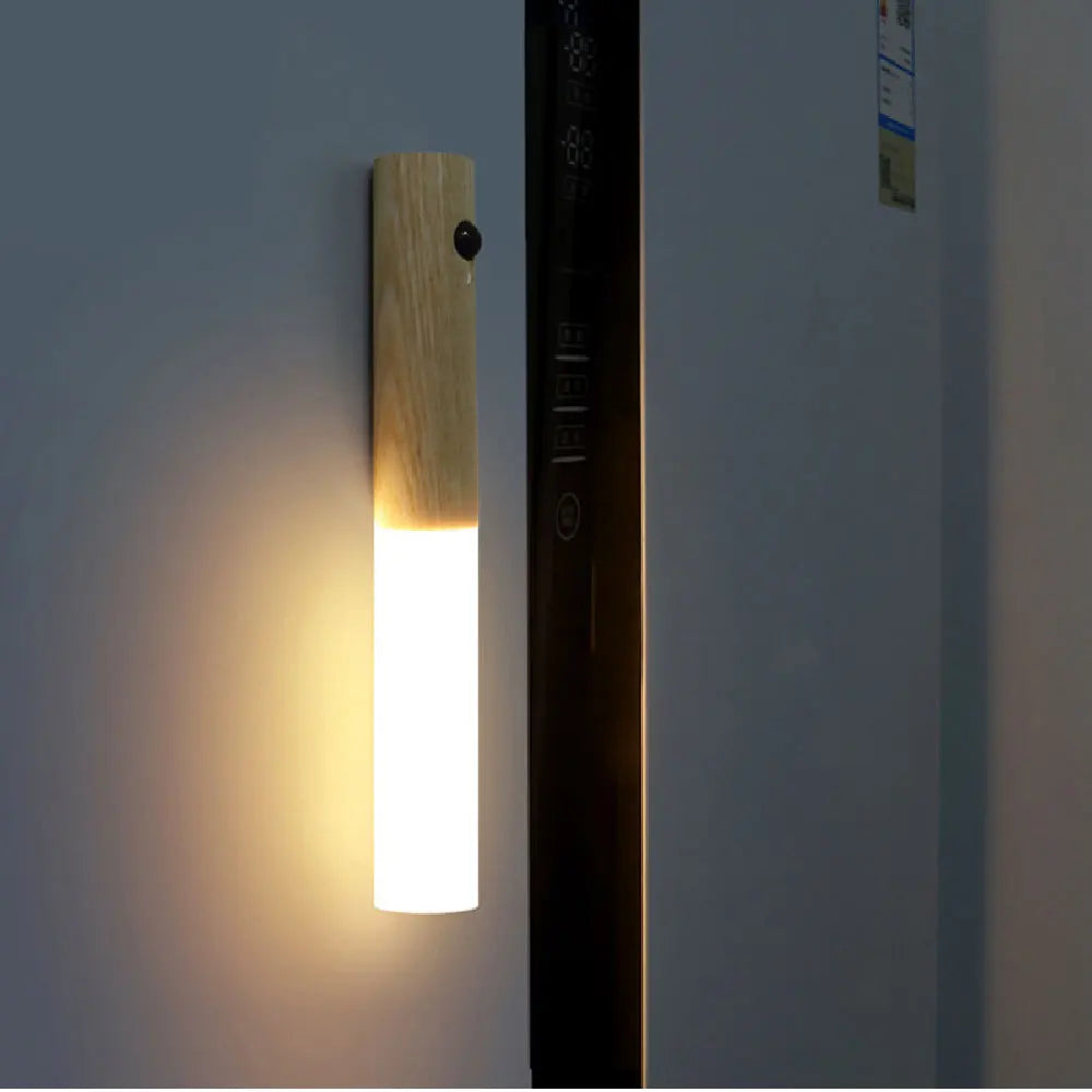Minimalist LED Wooden Night Light β USB Powered