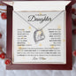 To My Beautiful Daughter | The Most Beautiful Chapter | Love Mom | Love Knot Necklace - ALL4THEGIFTOFIT
