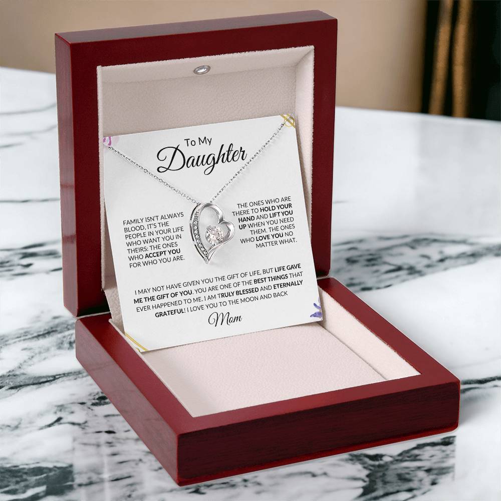 To My Daughter | You Have Blessed My Life | Forever Love Necklace