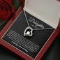 (TOP SELLER 🔥)To My Daughter | I Closed My Eyes - Black Card | Forever Love Necklace