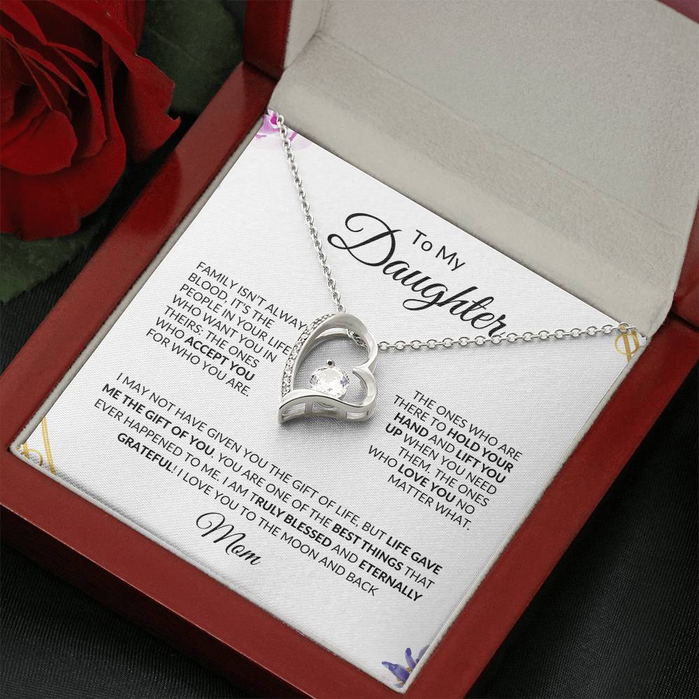 To My Daughter | You Have Blessed My Life | Forever Love Necklace