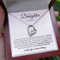 (TOP SELLER 🔥)To My Daughter | I Closed My Eyes | Forever Love Necklace