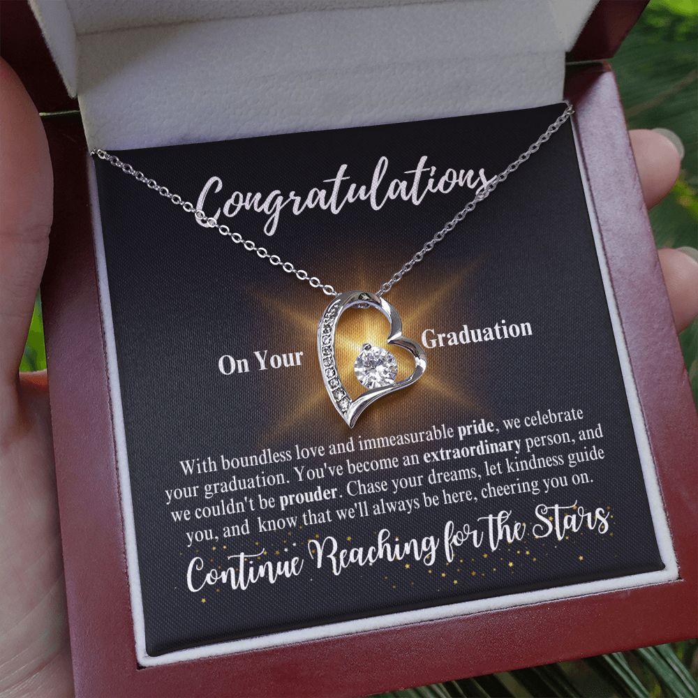 Congratulations | Continue Reaching for the Stars | Forever Love Necklace - ALL4THEGIFTOFIT
