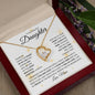 To My Beautiful Daughter | The Most Beautiful Chapter | Love Mom | Love Knot Necklace - ALL4THEGIFTOFIT