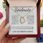 To My Soulmate | Through My Eyes | Forever Love Necklace - Gift for Wife, Fiancée, Girlfriend
