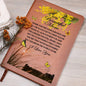 To My Beautiful Mom | You Mean the World to Me | Graphic Leather Journal - ALL4THEGIFTOFIT