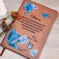 Sister | Distance Never Separates Hearts | Graphic Leather Journal - ALL4THEGIFTOFIT