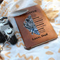 To My Daughter | Braver, Stronger, Smarter and Loved | Graphic Leather Journal - ALL4THEGIFTOFIT
