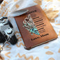 To My Daughter | Braver, Stronger, Smarter and Loved | Graphic Leather Journal - ALL4THEGIFTOFIT