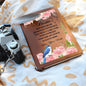 To My Bestie | Distance Never Separates Hearts | Pink | Graphic Leather Journal - ALL4THEGIFTOFIT