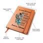 To My Daughter | Braver, Stronger, Smarter and Loved | Graphic Leather Journal - ALL4THEGIFTOFIT