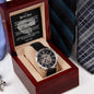 To My Dad Gift Watch | My Bonus Dad, The Dad Who Truly Cares | Father's Day Gift - ALL4THEGIFTOFIT
