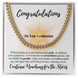 Congratulations | Continue Reaching for the Stars | Cuban Link Chain - ALL4THEGIFTOFIT