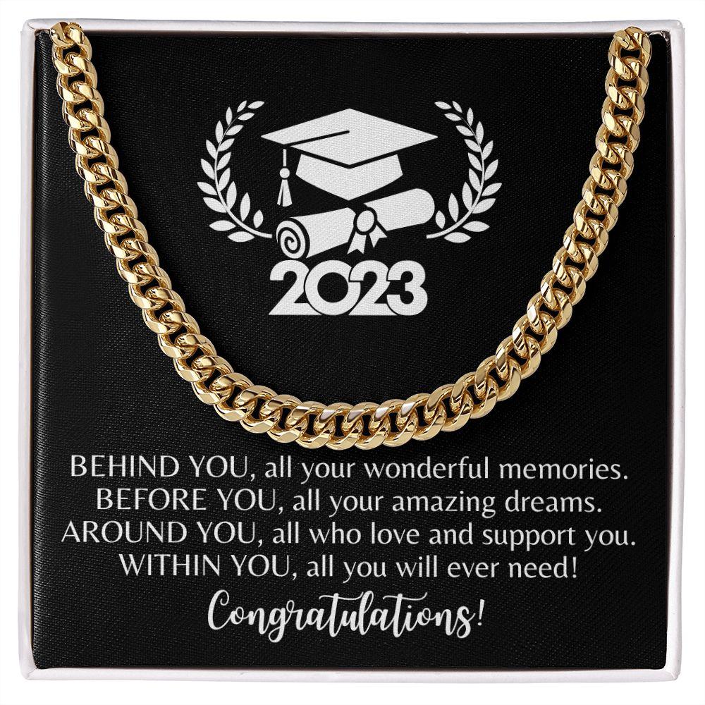 2023 | Congratulations Graduate | Cuban Link Chain - ALL4THEGIFTOFIT