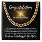 Congratulations | Continue Reaching for the Stars | Cuban Link Chain - ALL4THEGIFTOFIT