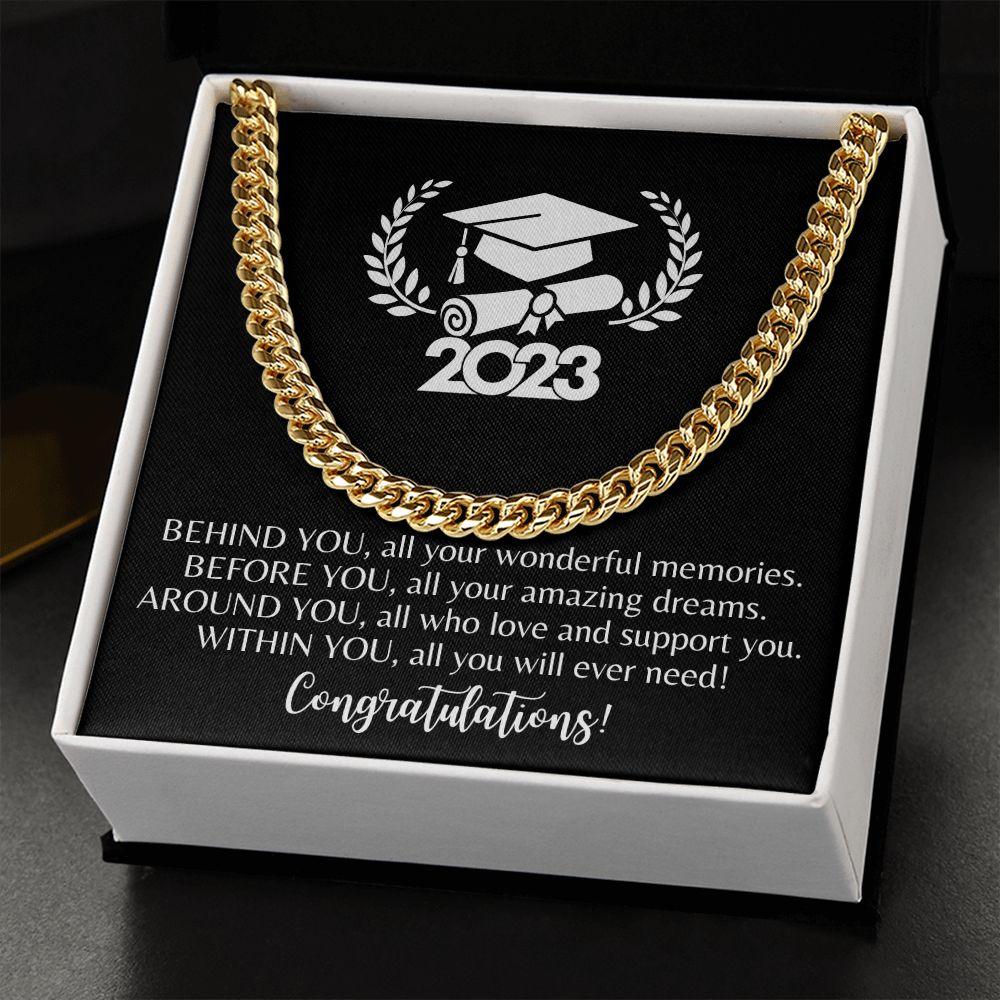 2023 | Congratulations Graduate | Cuban Link Chain - ALL4THEGIFTOFIT