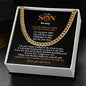 To My Son | Believe In Yourself | Black Card | Cuban Link Chain | Gift for Birthday, Holidays or Just Because - ALL4THEGIFTOFIT