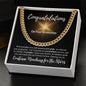 Congratulations | Continue Reaching for the Stars | Cuban Link Chain - ALL4THEGIFTOFIT
