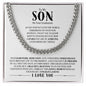 To My Son - On Your Graduation | A Beautiful Beginning To Your Next Chapter | Cuban Link Chain - ALL4THEGIFTOFIT