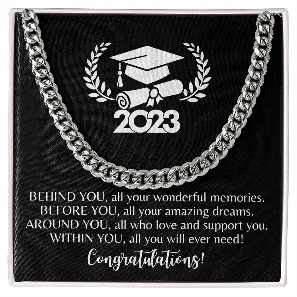 2023 | Congratulations Graduate | Cuban Link Chain - ALL4THEGIFTOFIT