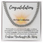 Congratulations | Continue Reaching for the Stars | Cuban Link Chain - ALL4THEGIFTOFIT