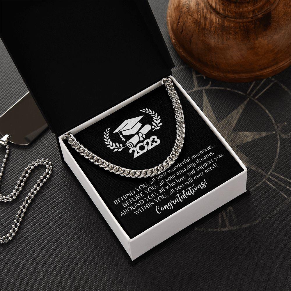 2023 | Congratulations Graduate | Cuban Link Chain - ALL4THEGIFTOFIT