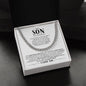 To My Son - On Your Graduation | A Beautiful Beginning To Your Next Chapter | Cuban Link Chain - ALL4THEGIFTOFIT