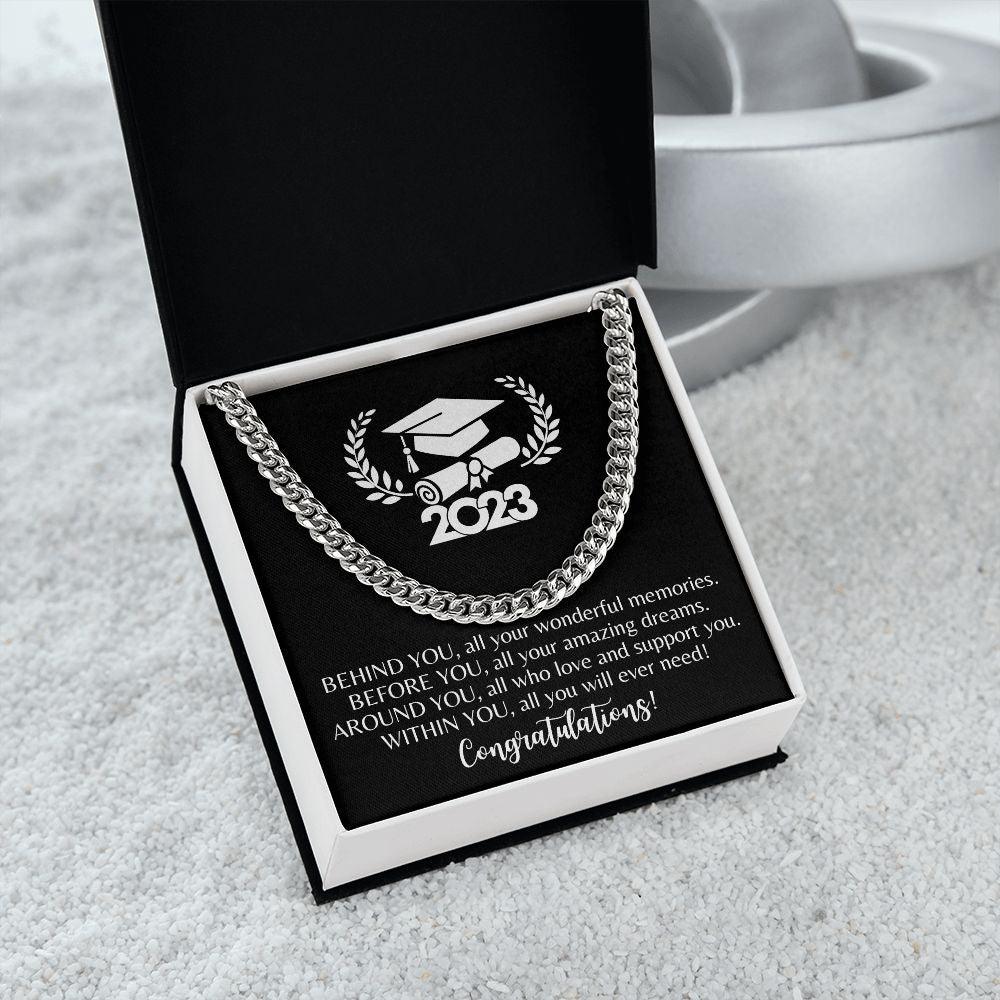 2023 | Congratulations Graduate | Cuban Link Chain - ALL4THEGIFTOFIT